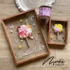 Bouquet Design, Rectangle Dried Flower Frame, Decorative Artwork, Rustic And Natural Beauty, Handcrafted Decor Item, Personalized Gifts