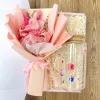 Floral Delight Gift Box, Full Of Love, Cute Glass Cup, Dried Flower Scrunchies Bouquet, Silk Scrunchies, Beauty Accessories, Women's Day Gift Boxes,