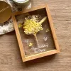 Dried Flower Bouquet Birthday Greeting Frame, A Timeless Piece Of Natural Art, Decorative Artwork, Rustic And Natural Beauty, Handcrafted Decor Item
