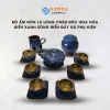 Bộ Ấm Nón Lá Men Xanh Biển Hỏa Biến 6 Món, Gốm Sứ Bát Tràng Cao Cấp, Chén Đúc Lòng Hoa, Bình Trà Gốm Nghệ Thuật, Đầy Đủ Phụ Kiện, Quà Tặng Tinh Tế