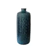 "Indigo" Craquelure Glaze Ceramic Vase, Mysterious And Enchanting Indigo, Flower Vase, Abstract Vase, Art Vase, Tan Van Ceramics, Housewarming Gift