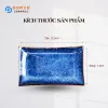 Ocean Blue Fire-Glazed Rectangular Plate, 19 x 11cm, Bat Trang Ceramics, Fire-Glazed Ceramic Plate, Vietnamese Ceramics, Handmade Ceramics