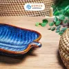Đĩa Lá Chuối Men Xanh Hỏa Biến, 29 x 14cm, Gốm Sứ Bát Tràng Cao Cấp, Đĩa Gốm Thiết Kế Độc Đáo, Đĩa Gốm Men Hỏa Biến, Đồ Dùng Nhà Bếp Sang Trọng