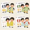 Búp Bê Nam Áo Dài Việt Nam Giấy Cắt Ghép, Hình Vẽ Tay Xinh Xắn, Đồ Chơi Cắt Giấy, Đồ Chơi DIY, Giấy Ivory Cao Cấp, Quà Tặng Cho Bé, Quà Tặng Độc Đáo