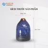 The Ocean Blue Fire-Glazed Ceramic Narrow Mouth Vase, sized 8 x 11cm, adds a distinctive touch to your space as a stunning Bat Trang flower vase, perfect for home decor or as a thoughtful housewarming gift.