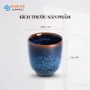 Cốc Cà Phê Gốm Men Xanh Hỏa Biến, 7 X 8 Cm, Gốm Sứ Bát Tràng Cao Cấp, Cốc Sứ Màu Sắc Độc Đáo, Gốm Sứ Thủ Công Việt Nam, Quà Tặng Việt Nam Tinh Tế