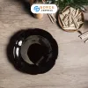 Chestnut Brown Fire-Glazed Flower Plate, Diameter 26cm,Bat Trang Ceramics, Ceramic Plate, Handmade Ceramics, Vietnamese Ceramics, Exquisite GiftsChestnut Brown Fire-Glazed Flower Plate, Diameter 26cm,Bat Trang Ceramics, Ceramic Plate, Handmade Ceramics, Vietnamese Ceramics, Exquisite Gifts