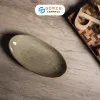 Đĩa Xoài Men Gấm Vàng Hỏa Biến, 30 x 15Cm, Gốm Sứ Bát Tràng, Đĩa Xoài Dáng Bầu, Khay Gốm Men Hỏa Biến, Đĩa Gốm Nghệ Thuật, Đồ Gốm Thủ Công Trang Trí