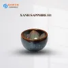 Fire-Glazed Flower Inner Tea Cup, Bat Trang Ceramics, Ceramic Tea Cup, Unique Fire-Glazed Ceramic Cup, Vietnamese Ceramics, Handmade Ceramics