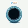 The Ocean Blue Fire-Glazed Ceramic Tube Vase from Bat Trang Ceramics is a minimalistic yet memorable cylinder pottery vase, perfect for home decoration or as a thoughtful housewarming gift.