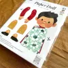 Búp Bê Nam Áo Dài Việt Nam Giấy Cắt Ghép, Hình Vẽ Tay Xinh Xắn, Đồ Chơi Cắt Giấy, Đồ Chơi DIY, Giấy Ivory Cao Cấp, Quà Tặng Cho Bé, Quà Tặng Độc Đáo