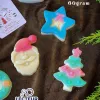 Xà Phòng Thủ Công Phong Cách Noel đứng trong Hộp Quà Mica đẹp mắt, xà phòng sử dụng nguyên liệu thiên nhiên, lý tưởng để làm Quà Tặng Giáng Sinh