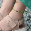 Vòng Thủ Công Nguyệt Lục Đan Tay Thủ Công Với Phong Cách Tươi Mới Có Cả Phiên Bản Vòng Tay Và Vòng Chân Theo Phong Cách Vintage Thích Hợp Làm Quà Sinh Nhật