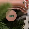Xương Chó Khắc Tên Cá Nhân Hóa Bằng Da Bò Có Thể Dùng Để Trang Trí Giáng Sinh, Trang Trí Cây Thông Noel Hay Làm Đồ Chơi Cho Thú Cưng, Sẽ Là Một Món Quà Giáng Sinh Thật Ý Nghĩa