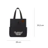 [BEST SELLER] Personalized "Pickleball Tote-Ally Awesome" Black Canvas Tote, Personalized Leather Tag, Pickleball Bags, Unique Birthday Gift Idea