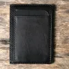 The Personalized Leather Card Holder is a luxury men's wallet with 4 compartments, crafted by hand as a perfect gift for him and a standout piece of artisan accessories.
