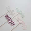 Elevate your celebration with the Personalized Birthday Flower Topper Set, beautifully designed with your name, perfect as an anniversary cake flower decoration or a stunning Korean style cake topper set, adding charm to your cake decorations