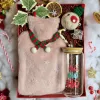 The "A Warm Embrace" Christmas Gift Set, as warm as a hug, includes a heating pad, festive glass cup, and cozy Christmas socks, making it the perfect gift for her or a thoughtful corporate gift this holiday season