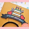 Bộ cài tóc 'It's My Birthday' với thiết kế vui tươi, đầy màu sắc, là phụ kiện sinh nhật phong cách Hàn Quốc độc đáo, hoàn hảo để làm quà tặng thủ công