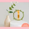 Elegant, handmade mini leaf cake toppers, perfect for adding a touch of Korean style to your birthday cake