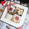 Hộp Quà Giáng Sinh "Snowflakes" Sở Hữu Màu Chủ Đạo Là Màu Trắng Tinh Tế, Hộp Quà Với Sáp Thơm, Túi Thơm, Ly Sứ Và Vớ Len Làm Nên Món Quà Noel Xinh Xắn