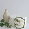 Elegant, handmade mini leaf cake toppers, perfect for adding a touch of Korean style to your birthday cake