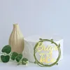 Elegant, handmade mini leaf cake toppers, perfect for adding a touch of Korean style to your birthday cake