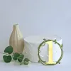 Elegant, handmade mini leaf cake toppers, perfect for adding a touch of Korean style to your birthday cake