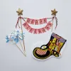 The Birthday Garland Cake Topper Set is the perfect way to add a little cuteness to the party with its Korean-style birthday cake decorations, charming cake picks, and elegant handmade stationery, creating a picture-perfect celebration