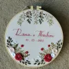 The Personalized Flower and Message Embroidery Frame, meticulously handcrafted to bring joy and heartfelt wishes, makes a thoughtful and meaningful personalized gift for any occasion