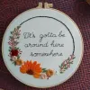 The Personalized Flower and Message Embroidery Frame, meticulously handcrafted to bring joy and heartfelt wishes, makes a thoughtful and meaningful personalized gift for any occasion