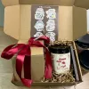 The Xmas Tree Scented Candle Gift Box (220g) is a perfect holiday delight, featuring a natural wax Christmas-scented candle complete with festive stickers and matches, all beautifully packaged to sweeten up your holiday!