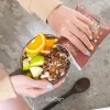 Savor the indulgent Brownie Crumble Granola—a pack of 10 cocoa-infused delights featuring nutritious grains, perfect as a diet-friendly, healthy snack or convenient meal option with its irresistible flavor and wholesome goodness
