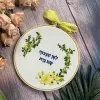 The Personalized Flower and Message Embroidery Frame, meticulously handcrafted to bring joy and heartfelt wishes, makes a thoughtful and meaningful personalized gift for any occasion