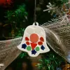 The Christmas Decoration Mosaic Kit offers various designs, including bag charms, handmade accessories, and ceramic mosaics, making it a unique gift for kids and a perfect Christmas tree ornament