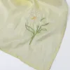 Khăn lụa viền tay thêu hoa loa kèn, khăn choàng dệt truyền thống từ tơ tằm tự nhiên, mang đến vẻ đẹp tinh tế và ngập tràn năng lượng tươi mới – món quà ý nghĩa dành cho nữ giới, đậm chất Việt Nam.