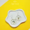The Resin Flower Earrings are the perfect feminine accessory, handcrafted to shine with purity, making them a unique jewelry piece and an ideal Valentine's Day gift for her or Women's Day gift.