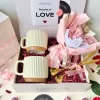 The "Love Endlessly" Valentine Gift Box is a heartfelt Valentine's gift set designed to nurture and celebrate enduring romance, featuring a charming mug, elegant spoon, and a delicate scrunchies bouquet—the perfect gift for your girlfriend this Valentine's Day.