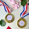 The "Love Record" Gift Box is a heartfelt personalized Valentine's gift set, featuring a customized love certificate, a photo medal, and a cuddly teddy bear, making it the perfect Valentine’s gift with a name to cherish forever