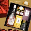 The "Enjoy & Cheers" Gift Set is a luxury gift box that brings joy through every gift, featuring a delightful selection of apricot liqueur, chocolate, honey, and essential oil - the perfect gift for her on any special occasion.