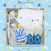 Hộp Quà "Baby Boy, Beautiful World Is Waiting For You" là lời chào ngọt ngào đến bé, mang đến set quà cho bé trai với gấu bông và quần áo, được chọn lọc tỉ mỉ để trở thành món quà an toàn cho bé trong những ngày đầu đời.