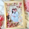 A Custom Photo with Dried Flower Frame beautifully combines handmade flower art and personalization, creating a unique way to preserve precious moments- a thoughtful gift for her that turns memories into timeless custom dried flower art.