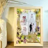 A Custom Photo with Dried Flower Frame beautifully combines handmade flower art and personalization, creating a unique way to preserve precious moments- a thoughtful gift for her that turns memories into timeless custom dried flower art.