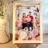 The Custom Dried Flower & Portrait Frame is a heartfelt way to cherish every beautiful memory, blending personalized dried flower art with handmade picture frames, making it a truly unique gift for her