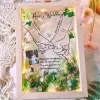 A Custom Photo with Dried Flower Frame beautifully combines handmade flower art and personalization, creating a unique way to preserve precious moments- a thoughtful gift for her that turns memories into timeless custom dried flower art.