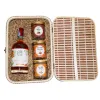 The "Prosperity & Health - Sprouted Wine" Gift Set is a Vietnamese gift that sows love through every taste, featuring a gift box with Peach Apricot Wine & Roasted Nuts - a perfect blend of flavor and tradition.