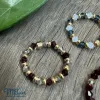 The Crystal Ring features impressive sharp lines and an exquisite handmade beaded design, making it a unique accessory and an impressive birthday gift for her or a memorable souvenir