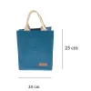 Túi Mua Sắm Vải Nhựa (18 x 20cm) mang phong cách trẻ trung, hiện đại, được làm từ vải Textilene bền đẹp, thích hợp làm túi shopping, túi đựng cơm văn phòng tiện lợi hoặc túi quà tặng sang trọng