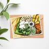 This impressive A6 Vietnam postcard, featuring artistic strokes of ethnic imprints, comes with an envelope and makes a perfect Vietnamese gift or souvenirs