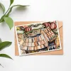 This impressive A6 Vietnam postcard, featuring artistic strokes of ethnic imprints, comes with an envelope and makes a perfect Vietnamese gift or souvenirs